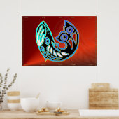 鯨類記号ポスター ポスター (キッチン)