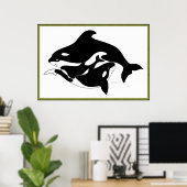 鯨類 ポスター (ホームオフィス)