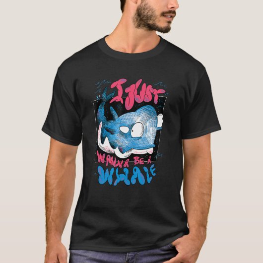 鯨鯨になりたい Tシャツ (正面)
