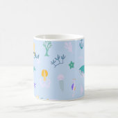鯨、いかり、サンゴ及び海藻 コーヒーマグカップ (中央)