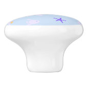 鯨、いかり、サンゴ及び海藻 セラミックノブ (側面)