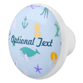 鯨、いかり、サンゴ及び海藻 セラミックノブ (右)