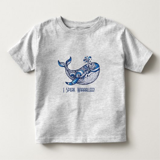 鯨：わあ話ああ！ トドラーTシャツ (正面)