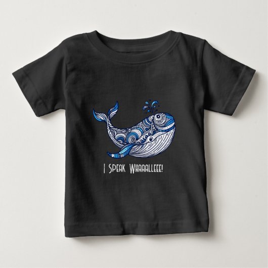 鯨:わあ話ああ! ベビーTシャツ (正面)
