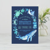 鯨、クラゲ、海馬と共に海の下 招待状 (スタンド正面)