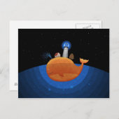 鯨（夜） ポストカード (正面/裏面)