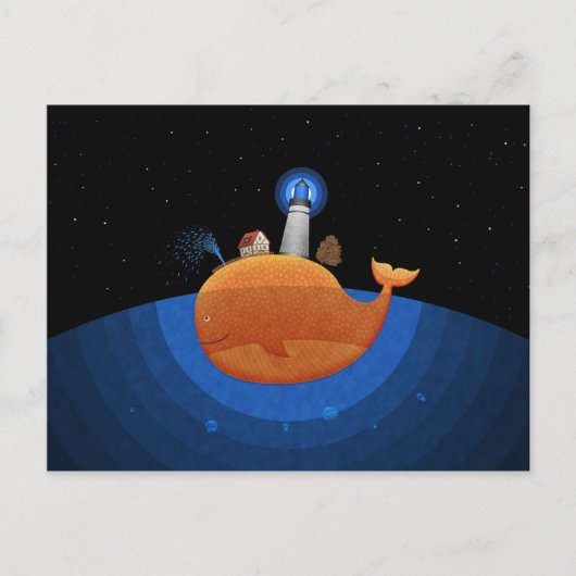 鯨（夜） ポストカード (正面)