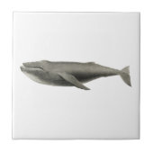 「鯨」海洋生物窯業瓦 タイル (正面)
