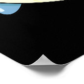 鯨、鯨、鯨おもしろい動物プンダーク ポスター (角)