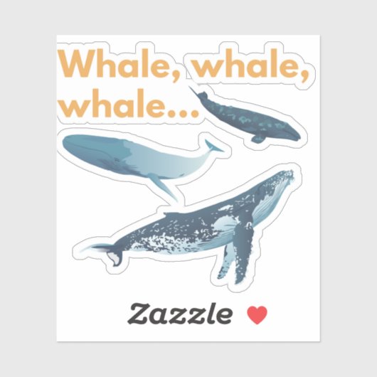 鯨、鯨、鯨 シール (シート)