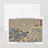 鯰絵:地震鯰絵プリント5つ ポストカード (正面/裏面)