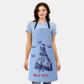 鳥おたく女性双眼鏡 エプロン (着用した状態)