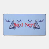 鳥おたく女性双眼鏡 デスクマット (正面)