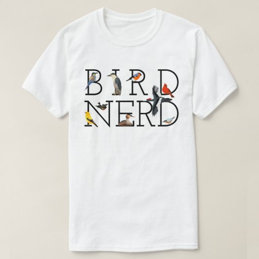 鳥おたく Tシャツ (デザイン正面)