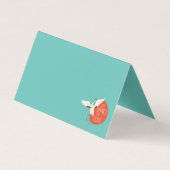 鳥おもしろいのメッセージ-愛1のために踊る 名刺 (裏面)