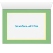 鳥おもしろいの日パーソナライズされたカード (内部横(下))