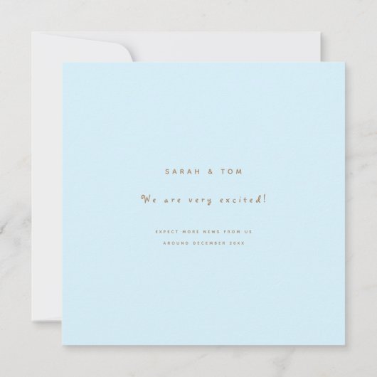 鳥おもしろいピンクのバルーン女の子シンプルかわいい妊娠 案内状 (裏面)