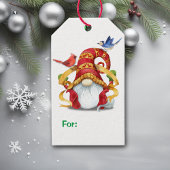 鳥おもしろい付きリボン格言 ギフトタグ