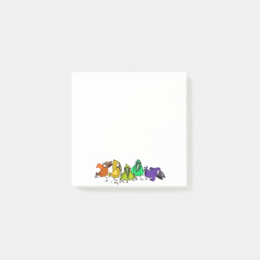 鳥おもしろい付箋 ポストイット (正面)