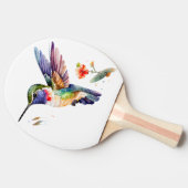 鳥おもしろい愛好家のための美しいハミングバード 卓球ラケット (横)