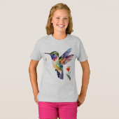 鳥おもしろい愛好家のための美しいハミングバード Tシャツ (正面フル)