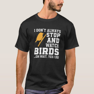 鳥おもしろい愛鳥の飼育者のためのおたく Tシャツ