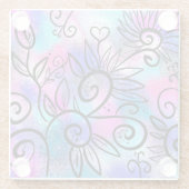 鳥おもしろい画石 ガラスコースター (裏面)