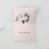 鳥おもしろい編集可能 カード (内部)