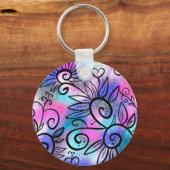 鳥おもしろい芸術 キーホルダー (正面)