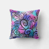 鳥おもしろい芸術 クッション (裏面)