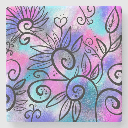 鳥おもしろい芸術 ストーンコースター (正面)