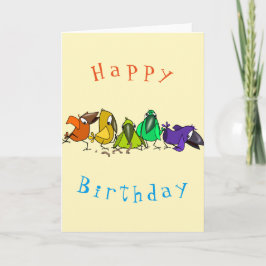鳥おもしろい誕生日カード カード