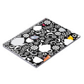 鳥およびコップパターン ノートブック (左側)