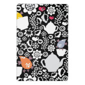 鳥およびコップパターン ミニクリップボード (裏面)