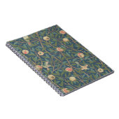 「鳥およびザクロ」の壁紙のデザイン、印刷されたb ノートブック (右側)