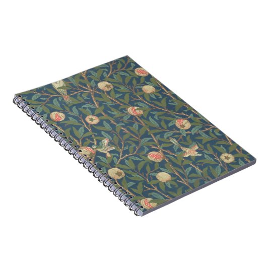 「鳥およびザクロ」の壁紙のデザイン、印刷されたb ノートブック (右側)