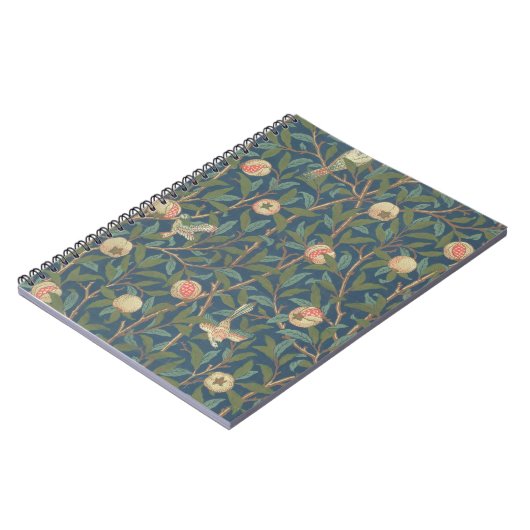 「鳥およびザクロ」の壁紙のデザイン、印刷されたb ノートブック (左側)