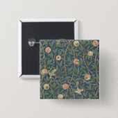 「鳥およびザクロ」の壁紙のデザイン、印刷されたb 缶バッジ (正面&裏面)