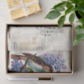 鳥およびシャンデリアのヴィンテージのフランス人のティッシュペーパー 薄葉紙 (ギフト)