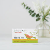 鳥およびタケの名刺 名刺 (スタンド正面)