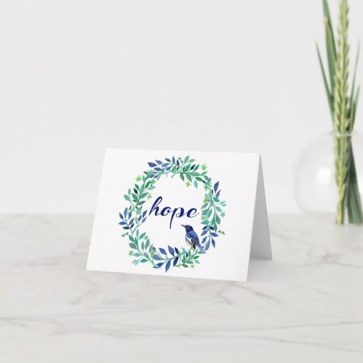 鳥およびリースとの"希望"の引用文 シーズンカード (正面)