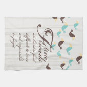 鳥および友人 キッチンタオル (横)