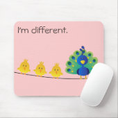 鳥および孔雀のかわいく及び多彩な漫画 マウスパッド (マウス)