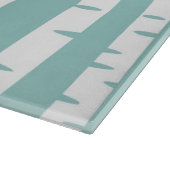 鳥および木が付いているパターン カッティングボード (角)