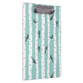 鳥および木が付いているパターン クリップボード (右)