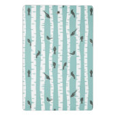 鳥および木が付いているパターン ミニクリップボード (裏面)