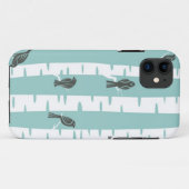鳥および木が付いているパターン Case-Mate iPhoneケース (裏面(横))