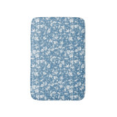 鳥および植物のオーナメントが付いているパターン バスマット (正面縦)