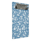 鳥および植物のオーナメントが付いているパターン ミニクリップボード (アングル)