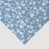 鳥および植物のオーナメントが付いているパターン 薄葉紙 (詳細)